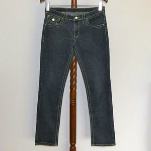 True Religion Disco Julie Big T straight leg denim jeans